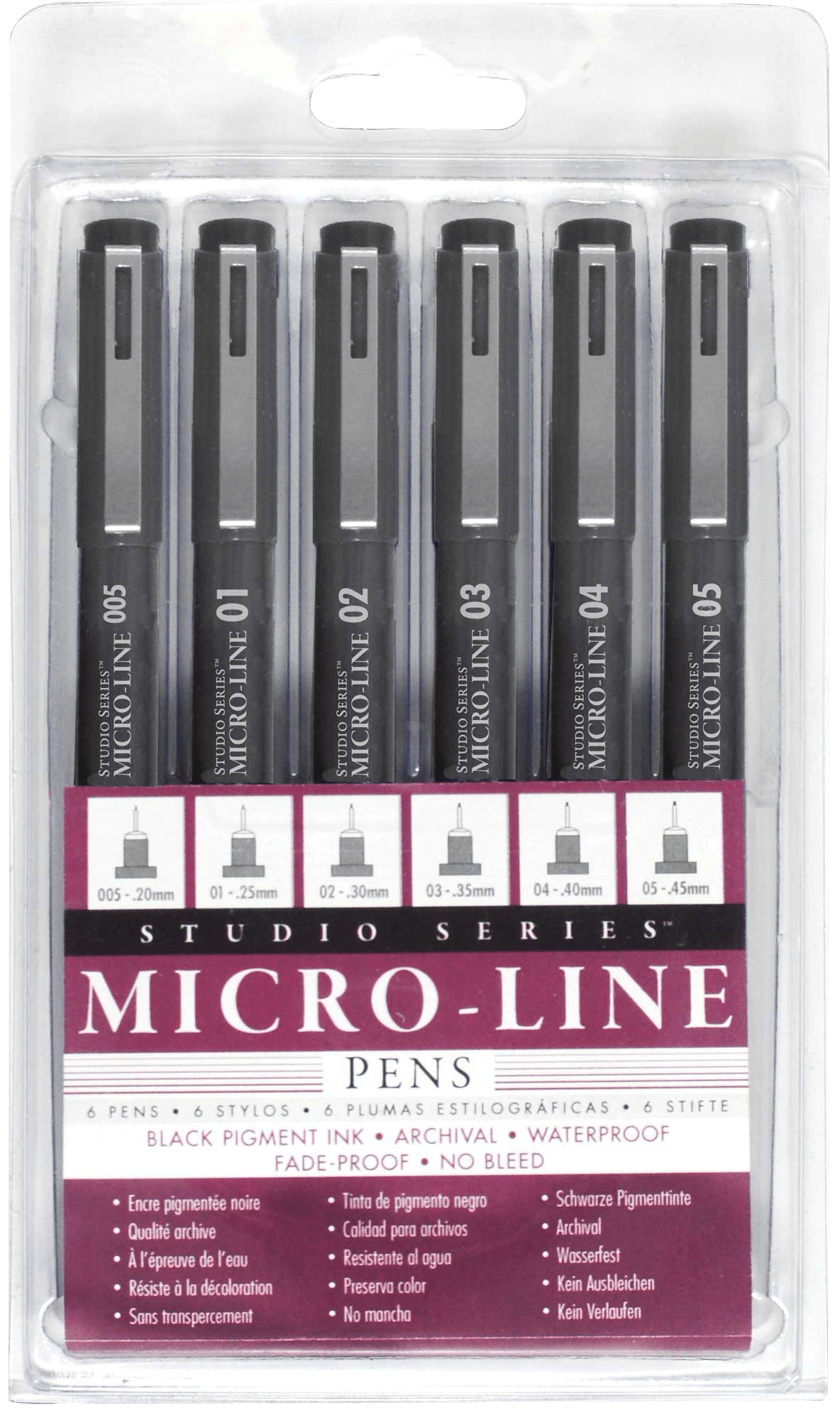 Studio Series Micro - Line Pen Set (Set of 6) - Wordkind Stationery Boutique