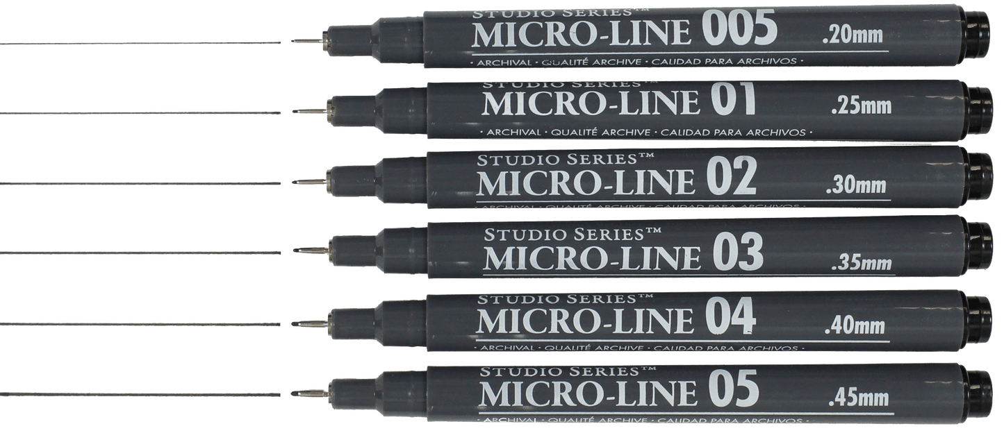 Studio Series Micro - Line Pen Set (Set of 6) - Wordkind Stationery Boutique