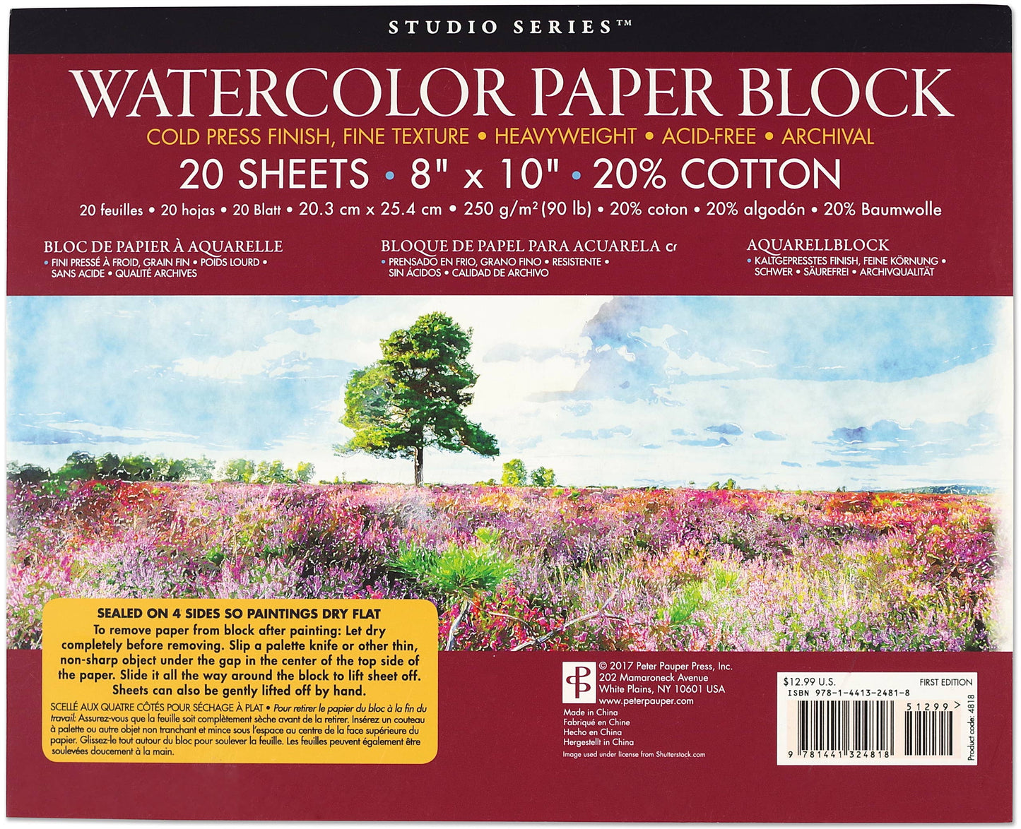 Studio Series Watercolor Block - Wordkind Stationery Boutique