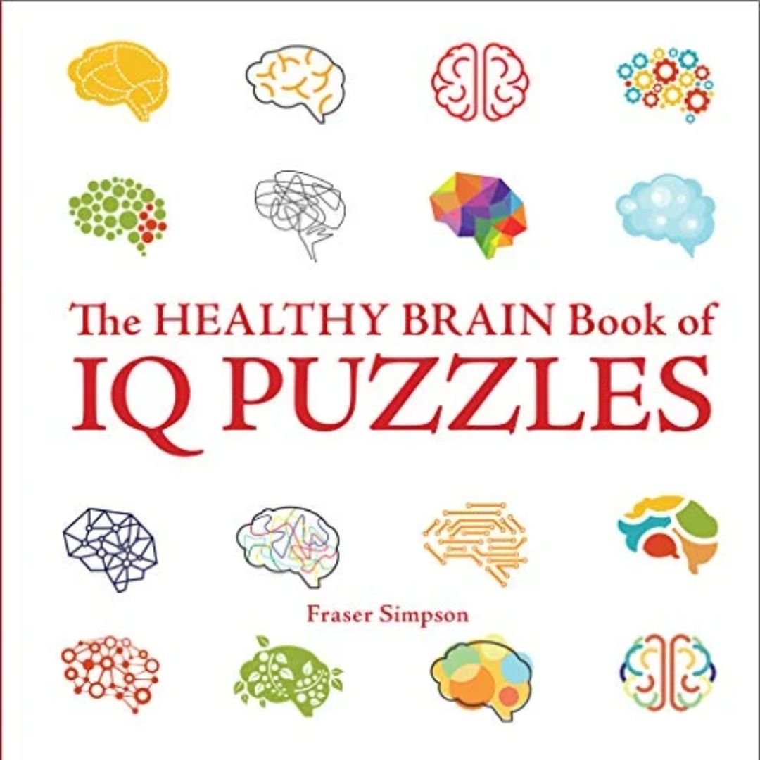 The Healthy Brain Book of IQ Puzzles - Wordkind Stationery Boutique