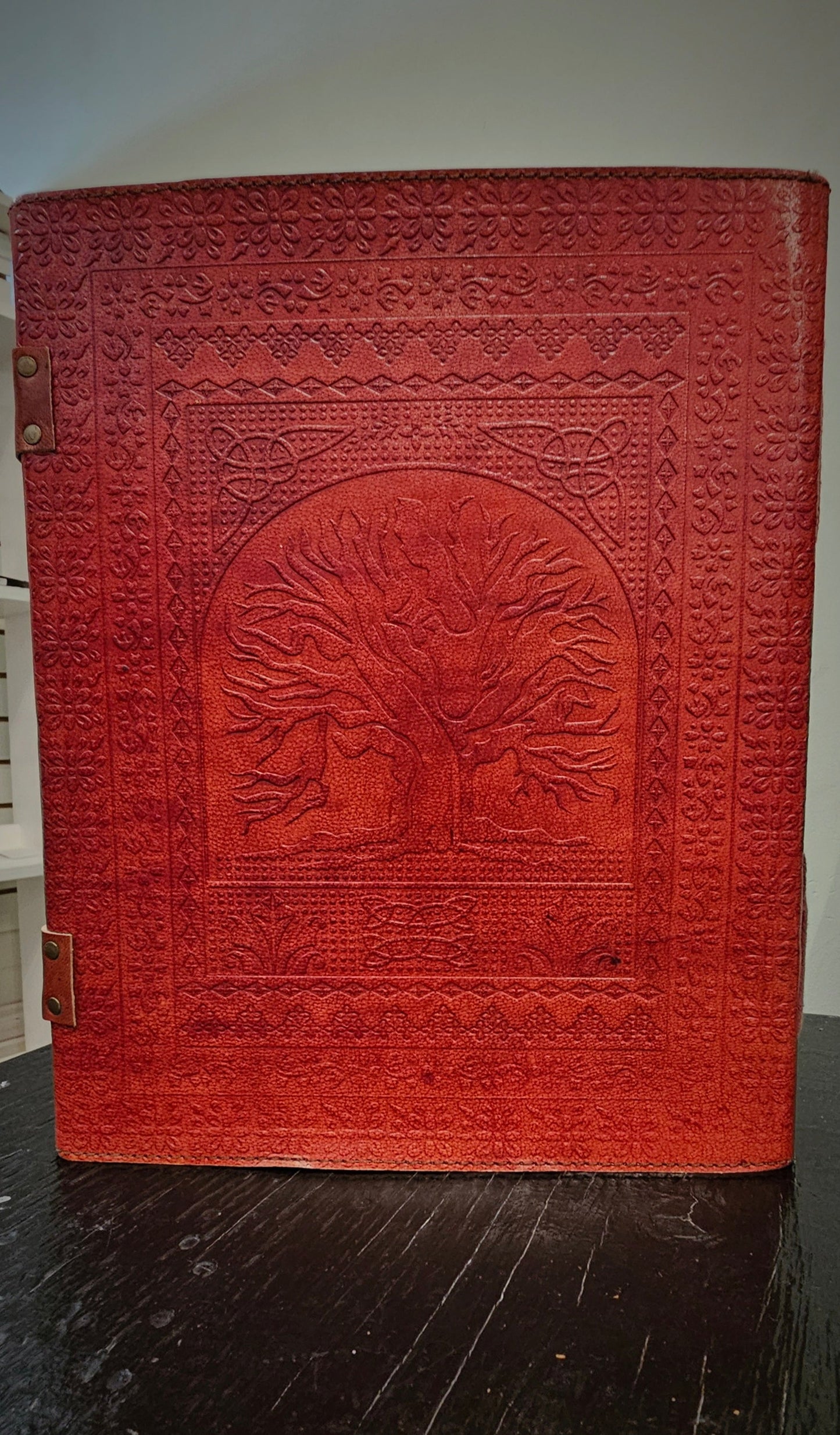Tree of Life Sienna - Coloured Leather Journal - Wordkind Stationery Boutique