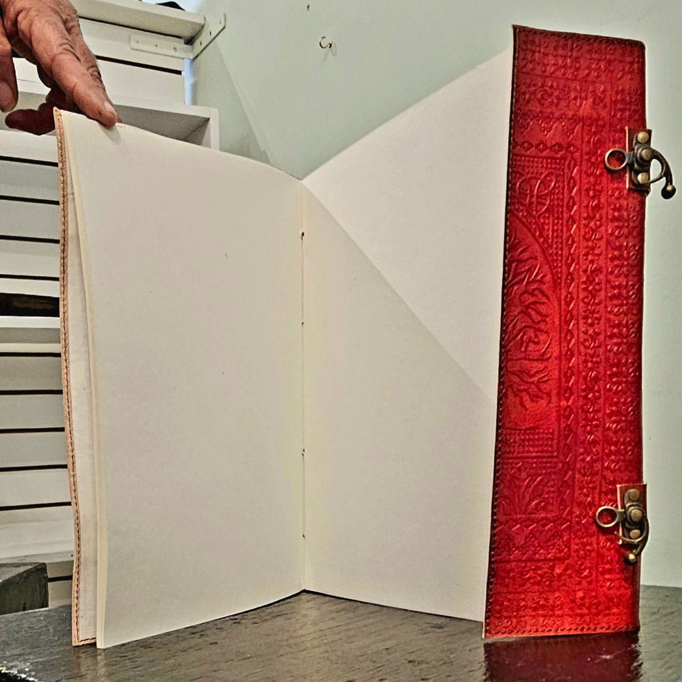 Tree of Life Sienna - Coloured Leather Journal - Wordkind Stationery Boutique