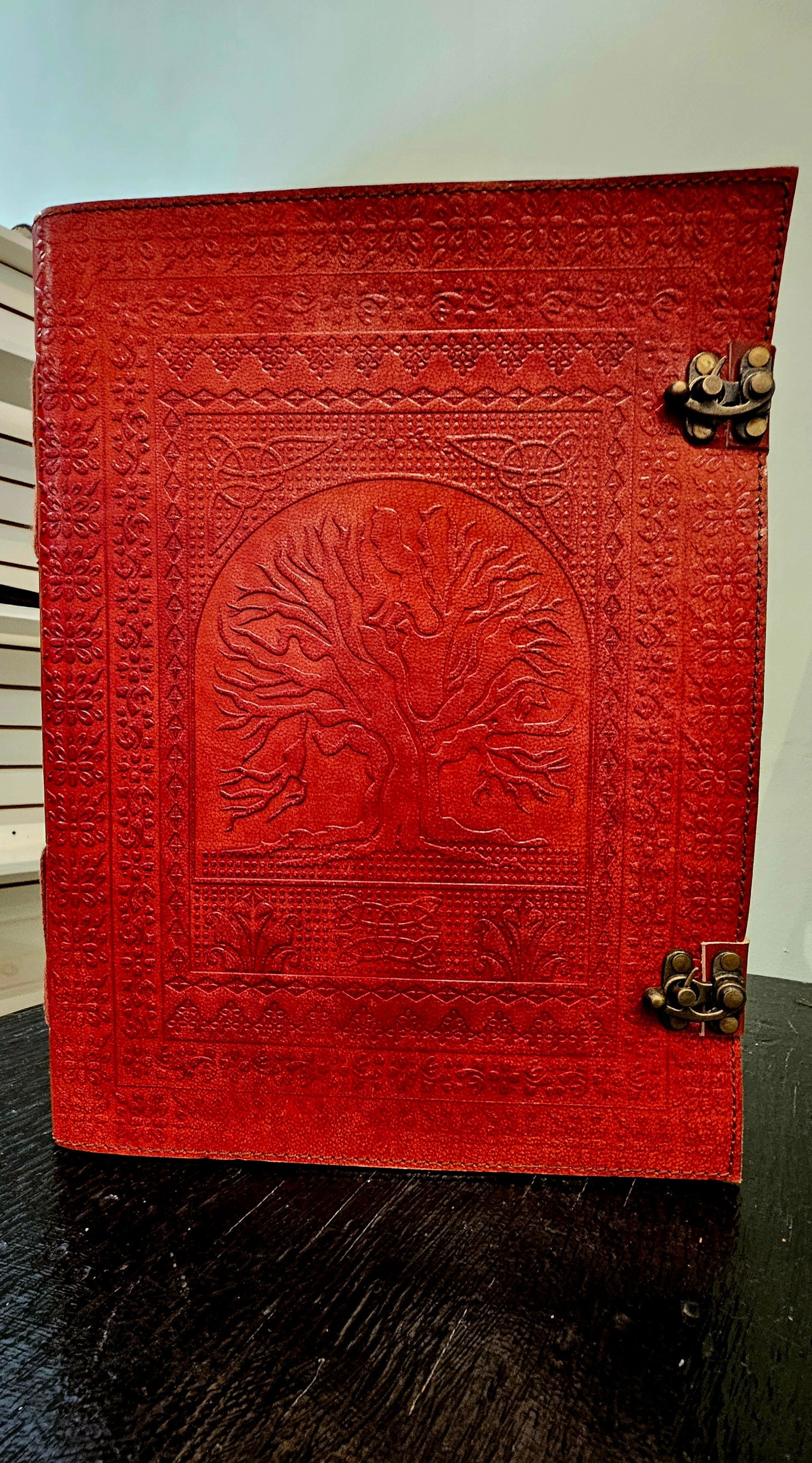 Tree of Life Sienna - Coloured Leather Journal - Wordkind Stationery Boutique