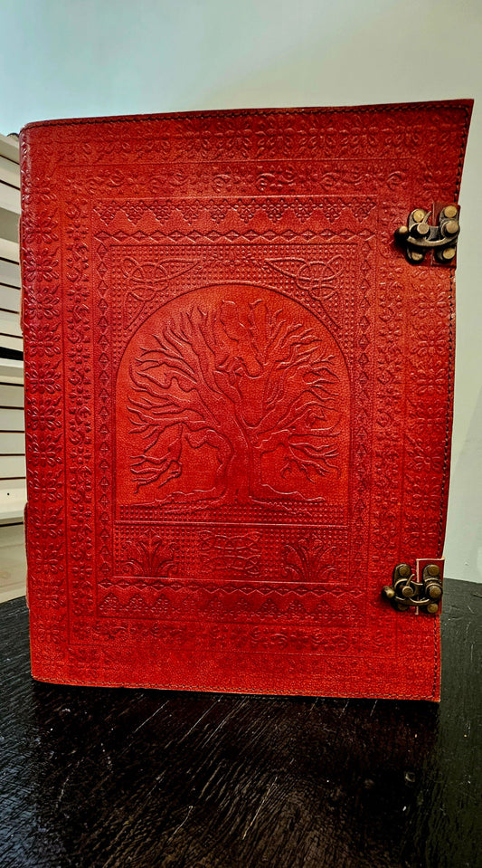 Tree of Life Sienna - Coloured Leather Journal - Wordkind Stationery Boutique
