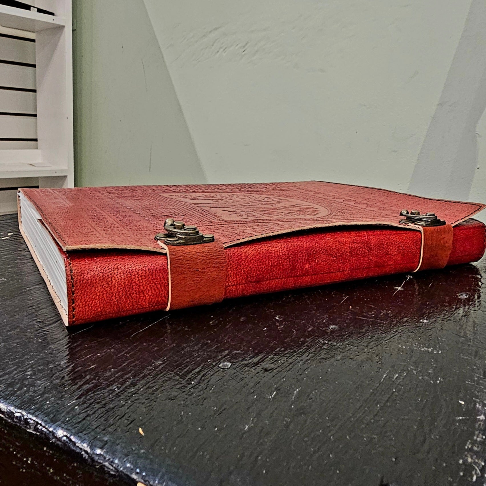Tree of Life Sienna - Coloured Leather Journal - Wordkind Stationery Boutique
