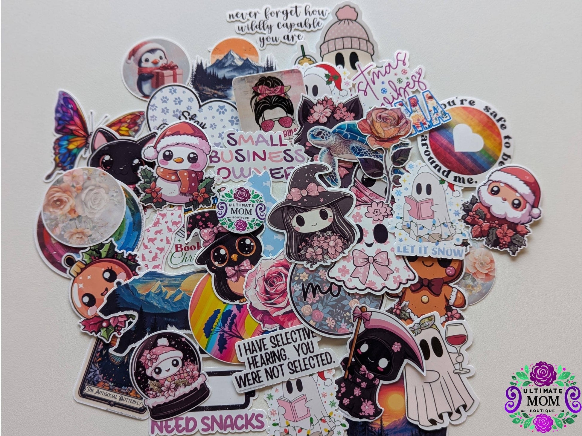 Vibrant Colourful Heart Vinyl Sticker | Made in Canada - Wordkind Stationery Boutique
