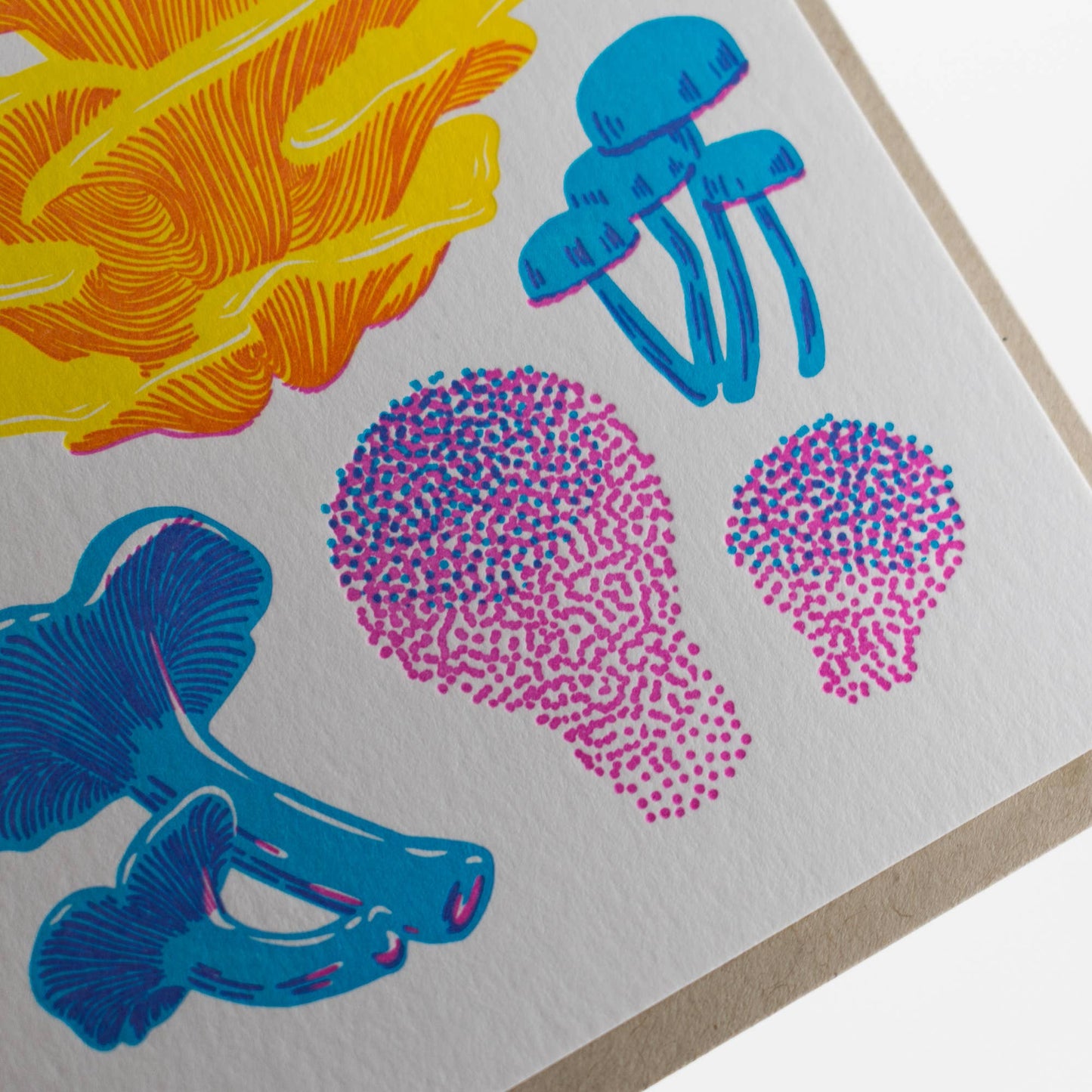 Vibrant Life Series - Fruiting Fungi Card: Single Card - Wordkind Stationery Boutique