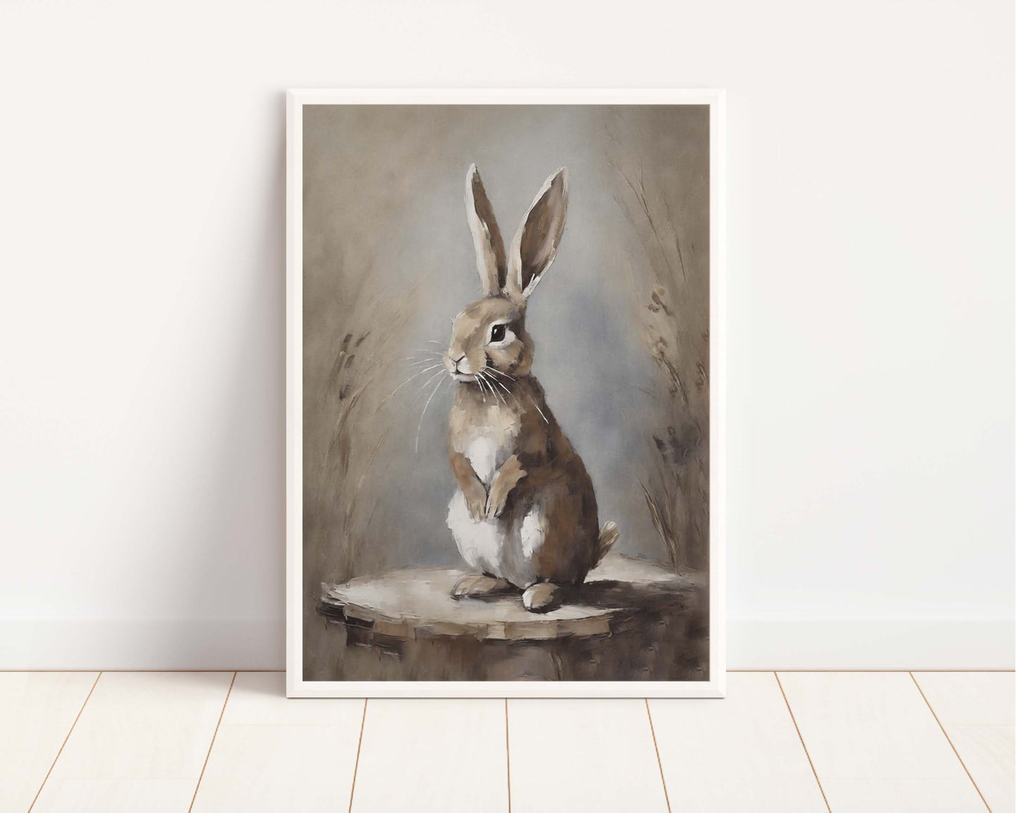 Vintage Rabbit Art Print | Whimsical Easter & Year - Round Decor | Made in Canada - Wordkind Stationery Boutique