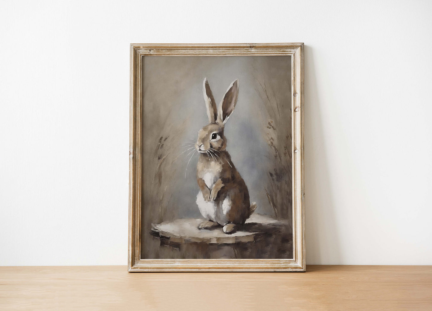 Vintage Rabbit Art Print | Whimsical Easter & Year - Round Decor | Made in Canada - Wordkind Stationery Boutique