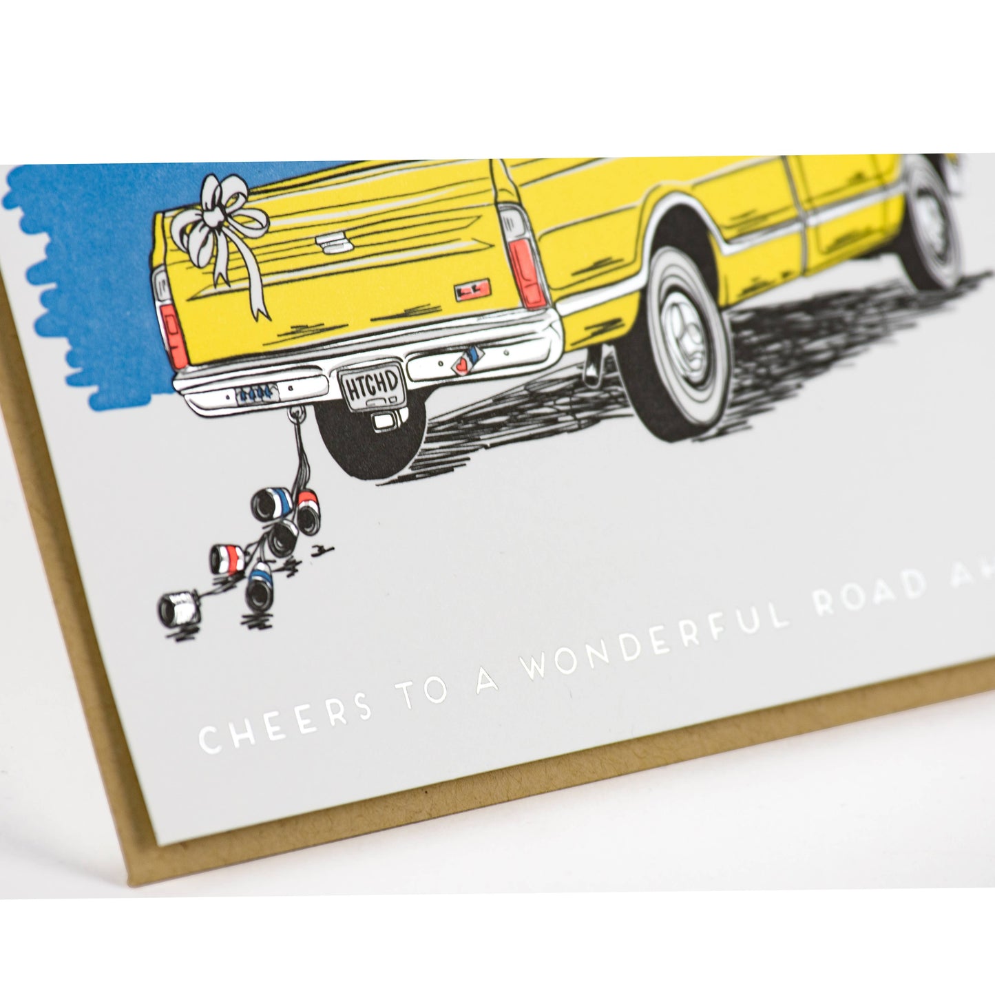 Wedding Truck Sunset Card: Single Card - Wordkind Stationery Boutique