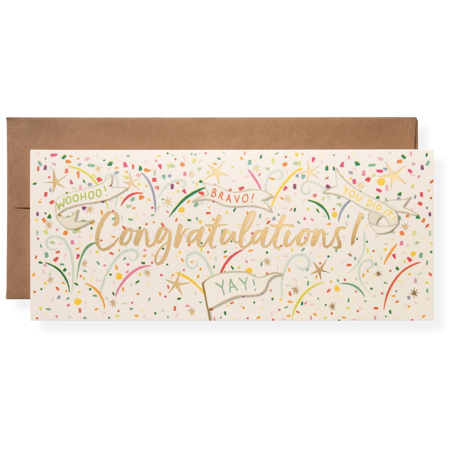 “Yay! You Did It” Congratulations Card – Karen Adams Designs - Wordkind Stationery Boutique