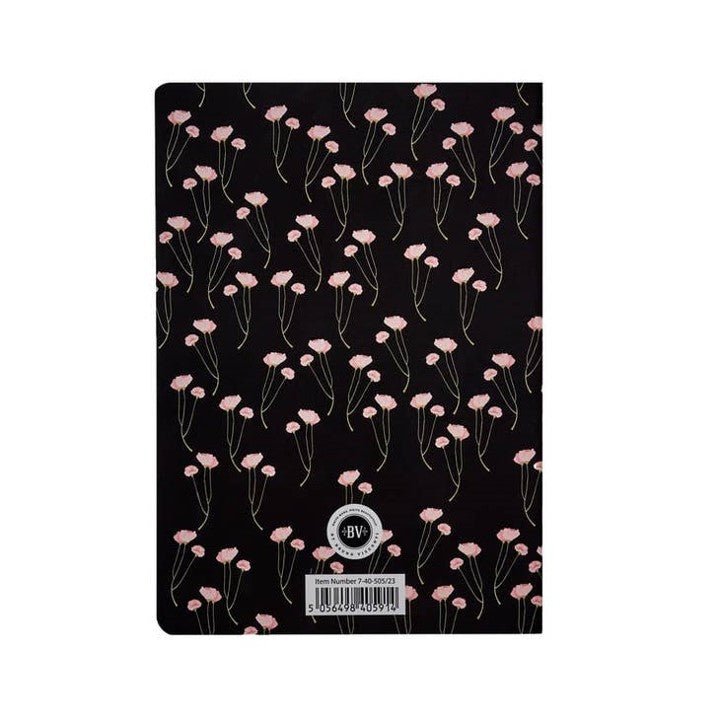 Bruno Visconti "Poppies on Black" Notebook - Wordkind