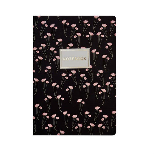 Bruno Visconti "Poppies on Black" Notebook - Wordkind