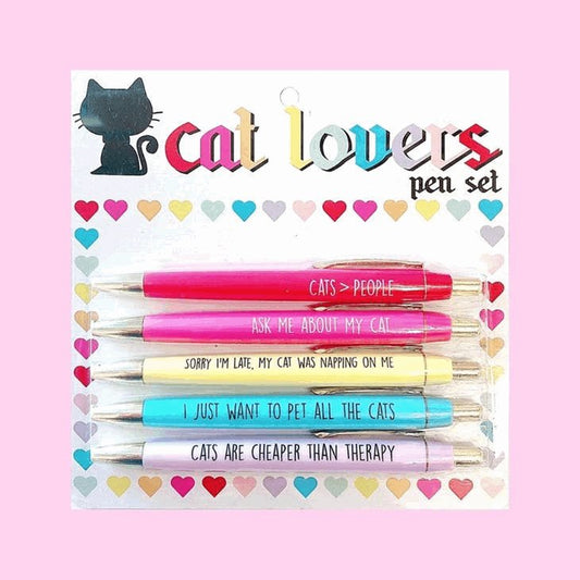 Cat Lover's Pen Set - Wordkind