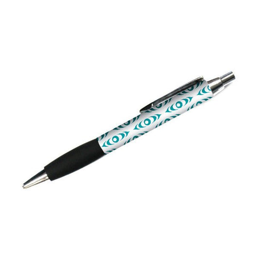 'Connections' Patterned Ballpoint Pen with Flex Grip - Wordkind