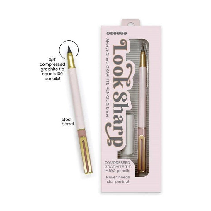 Copy of Look Sharp Compressed Graphite Pencil- Blush - Wordkind