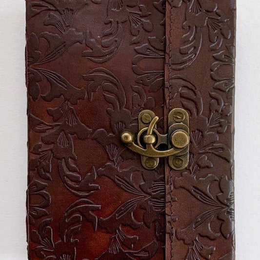 Handmade Leather Flower Garden Journal - Wordkind