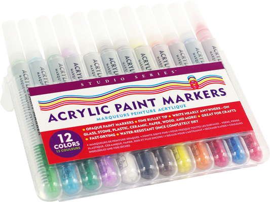 Studio Series Acrylic Paint Marker Set (12-piece set)