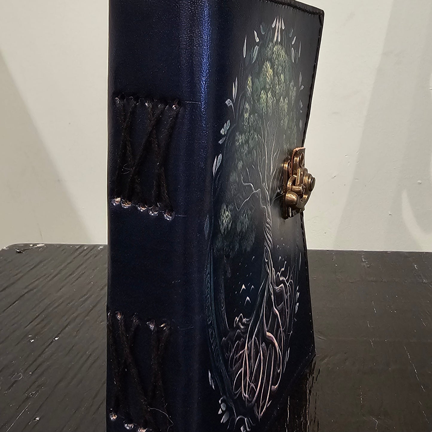 Handmade Tree of Life Painted Leather Journal