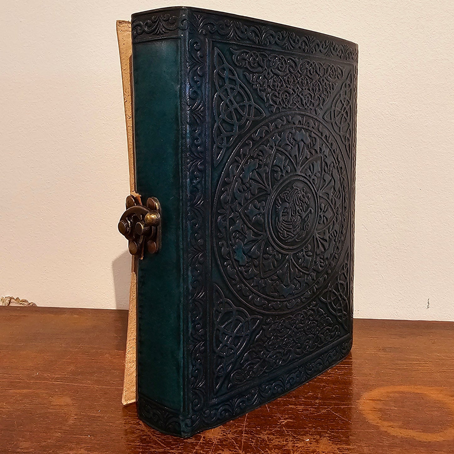 Oak Tree Green Leather Journal