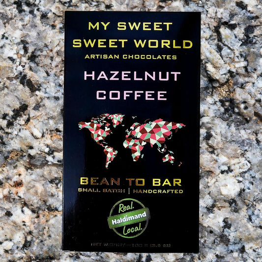 My Sweet, Sweet World Hazelnut Coffee Chocolate Bar