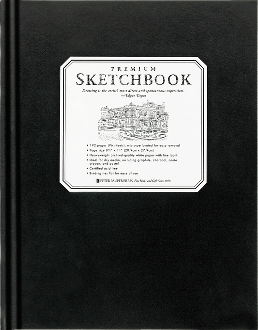 8 1/2 x 11 Premium Sketchbook - Wordkind Stationery Boutique