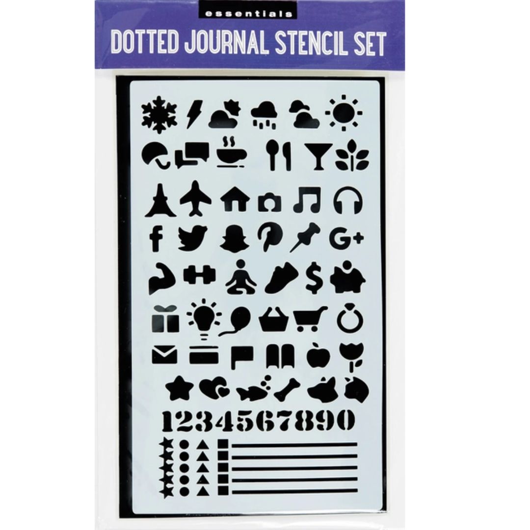 Essentials Dotted Journal Stencil Set - Wordkind