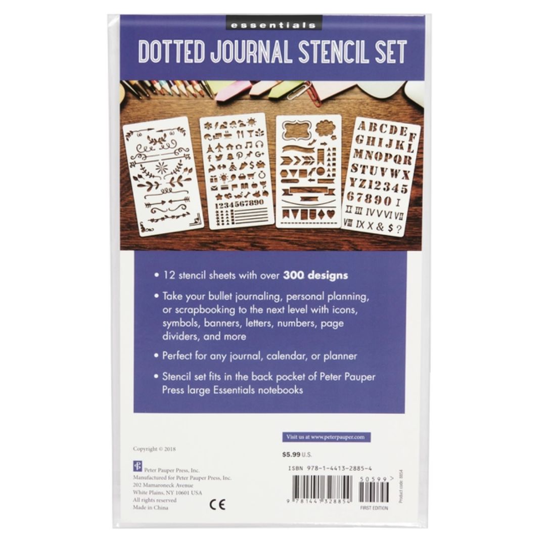 Essentials Dotted Journal Stencil Set - Wordkind