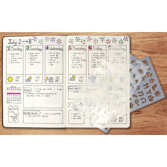 Essentials Dotted Journal Stencil Set - Wordkind