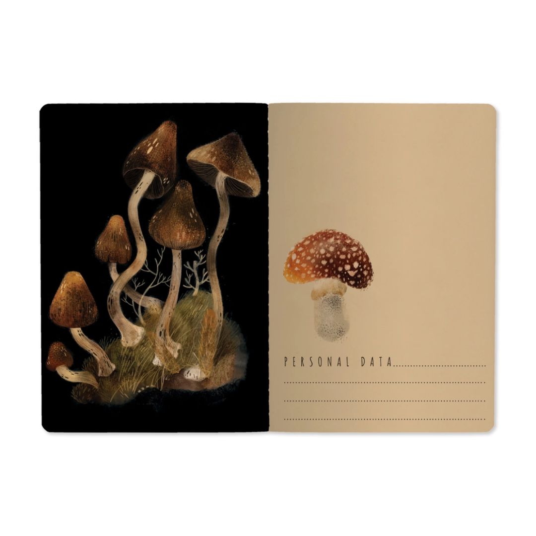 Bruno Visconti Forest Mushrooms Notebook – Nature-Inspired and Beautiful