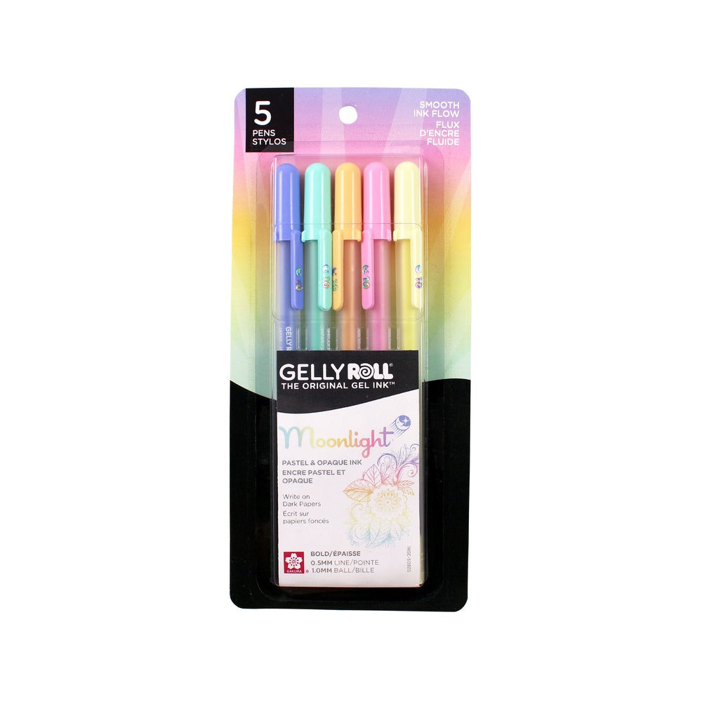 Gelly Roll Moonlight Pen Set, 10 Bold - Pastel (5pk) - Wordkind