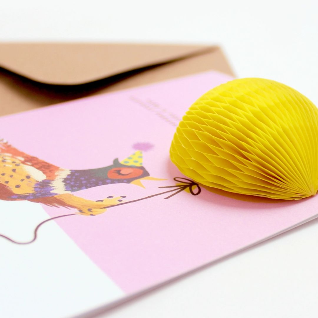 Pop-Up Birthday Card - Birthday Pheasant