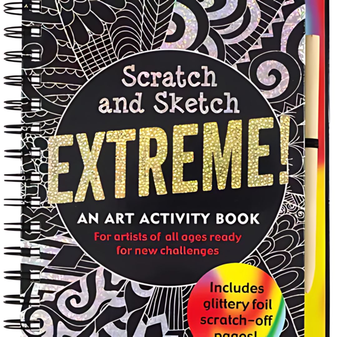 Scratch and Sketch Extreme Art Activity Book - Wordkind