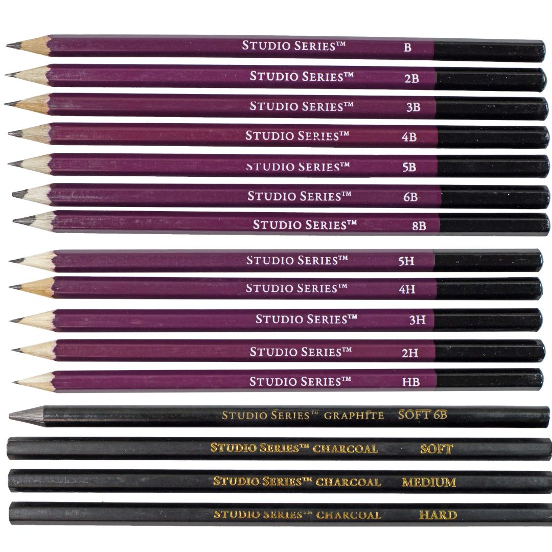 Studio Series 26-Piece Sketch & Drawing Pencil Set - Wordkind