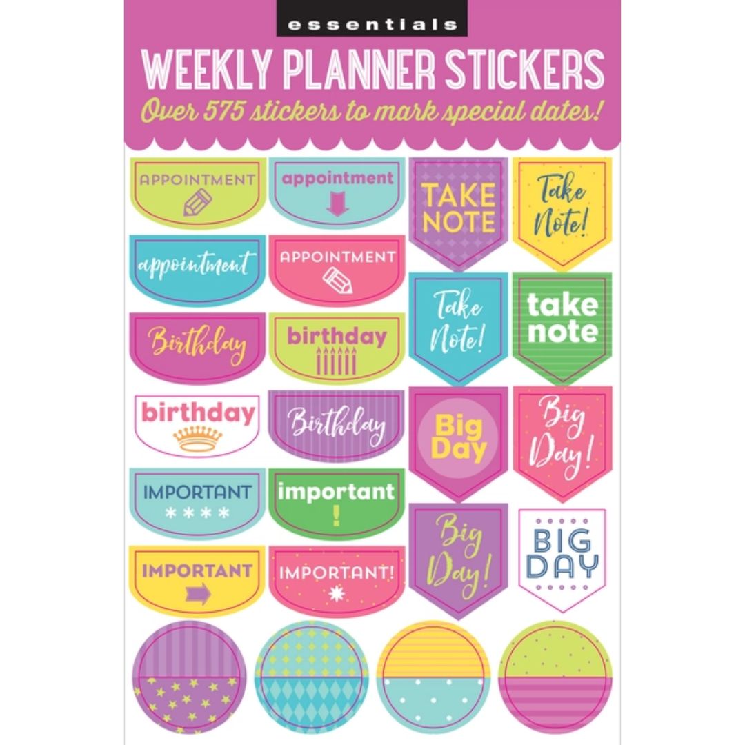 Weekly Planner Stickers - Wordkind