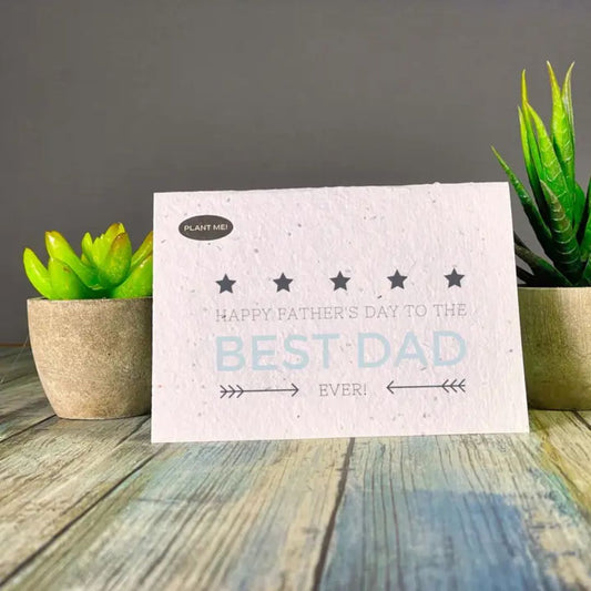 Happy Father's Day Seed Paper Greeting Card - Wordkind