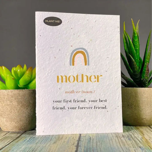 Mother: Forever Friend Seed Paper Greeting Card - Wordkind