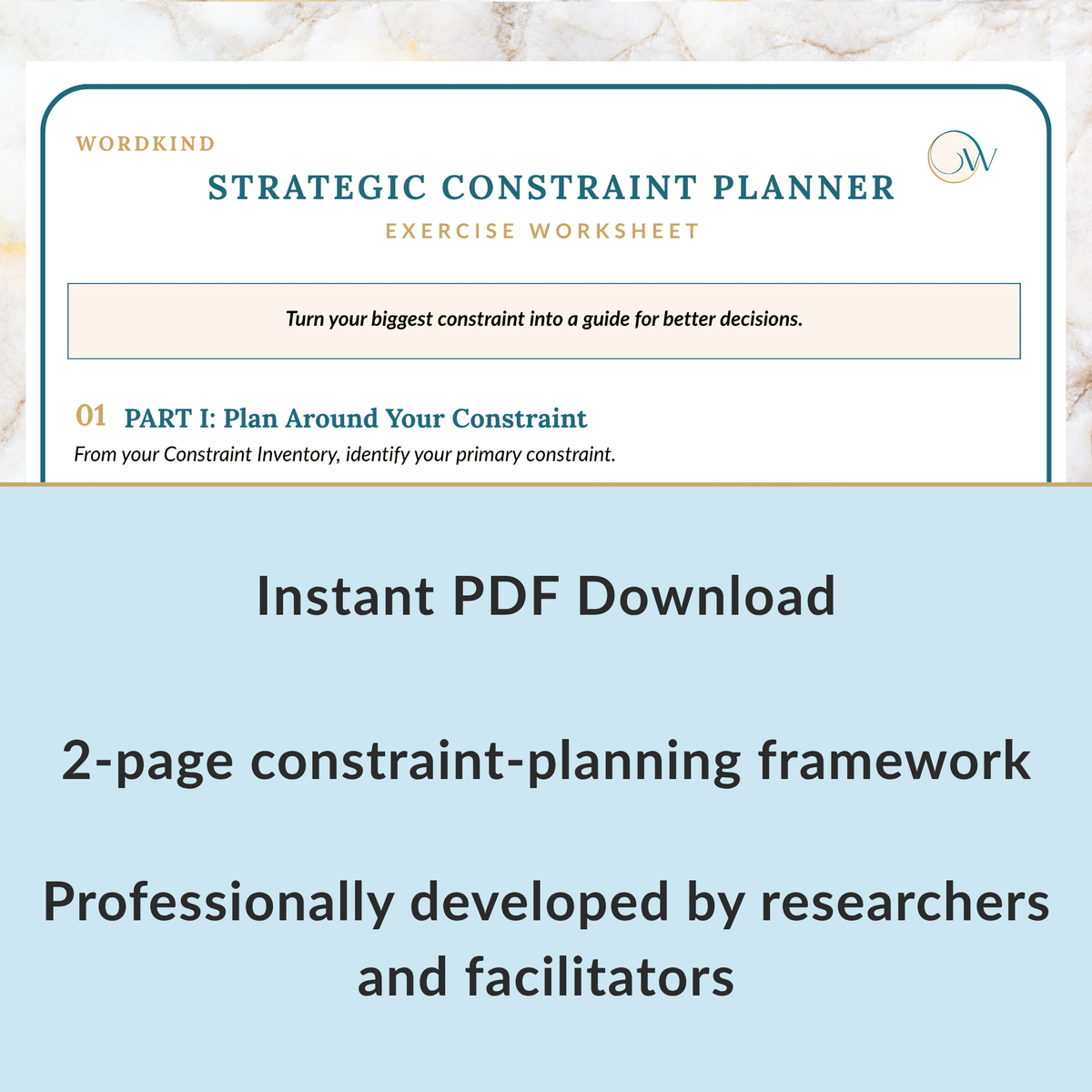 Wordkind Strategic Constraint Planner — Planning Tool