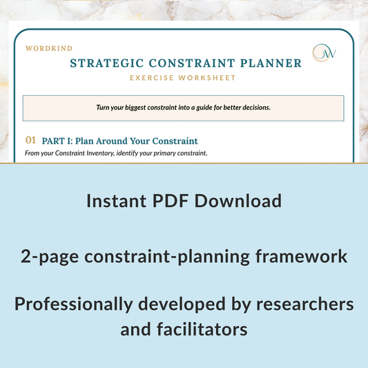 Wordkind Strategic Constraint Planner — Planning Tool