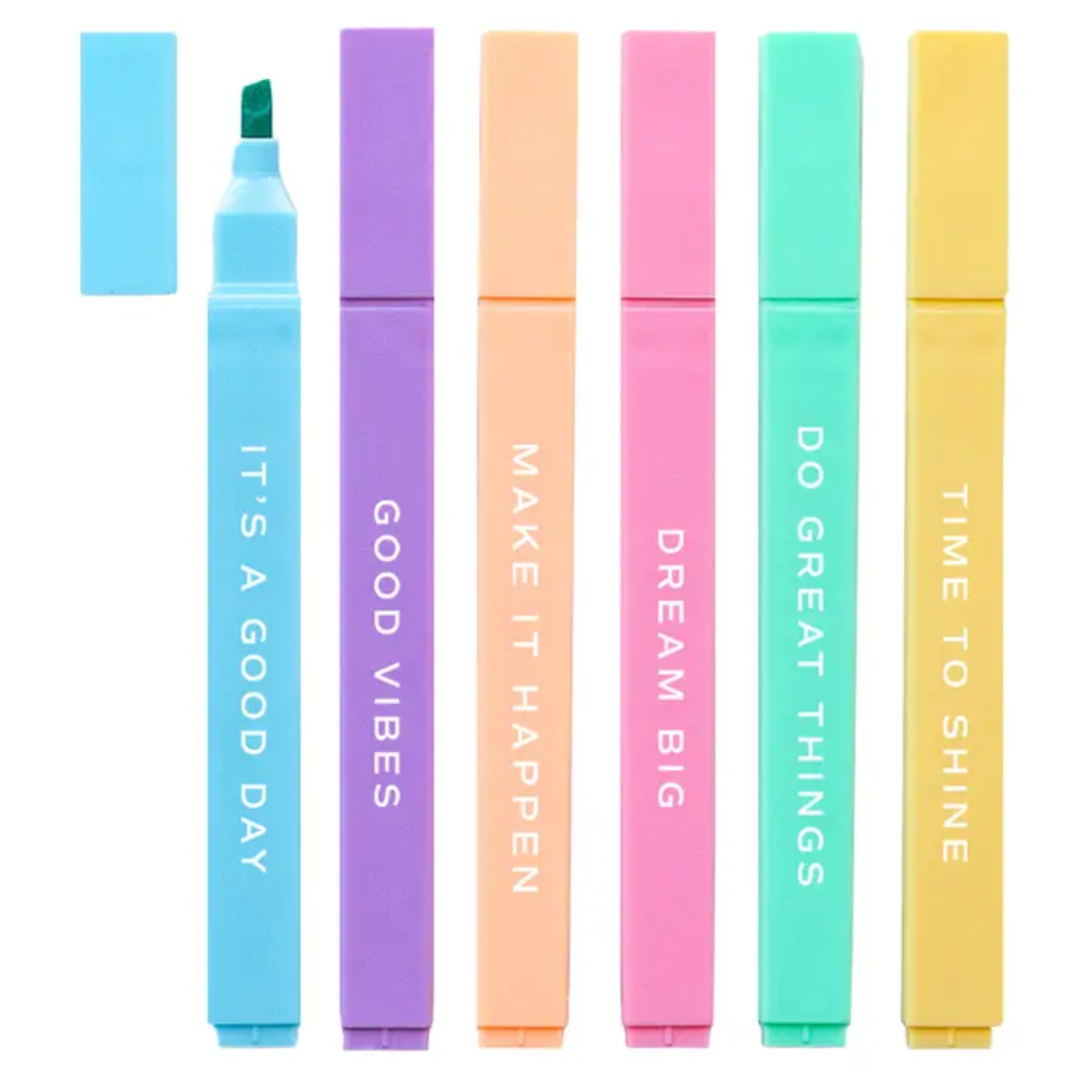 Do Great Things Highlighter Set - Stationery Set - Wordkind