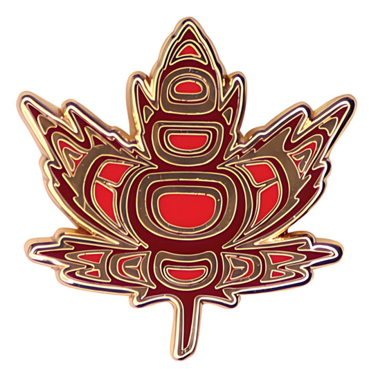 Canadian Maple Leaf Enamel Pin - Wordkind