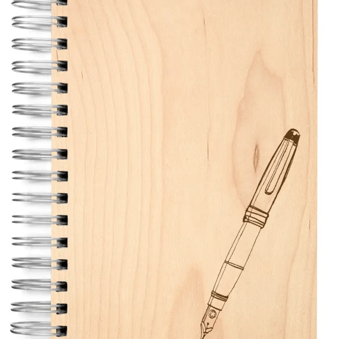 Eco-Friendly Fountain Pen Journal Close-Up- Wordkind