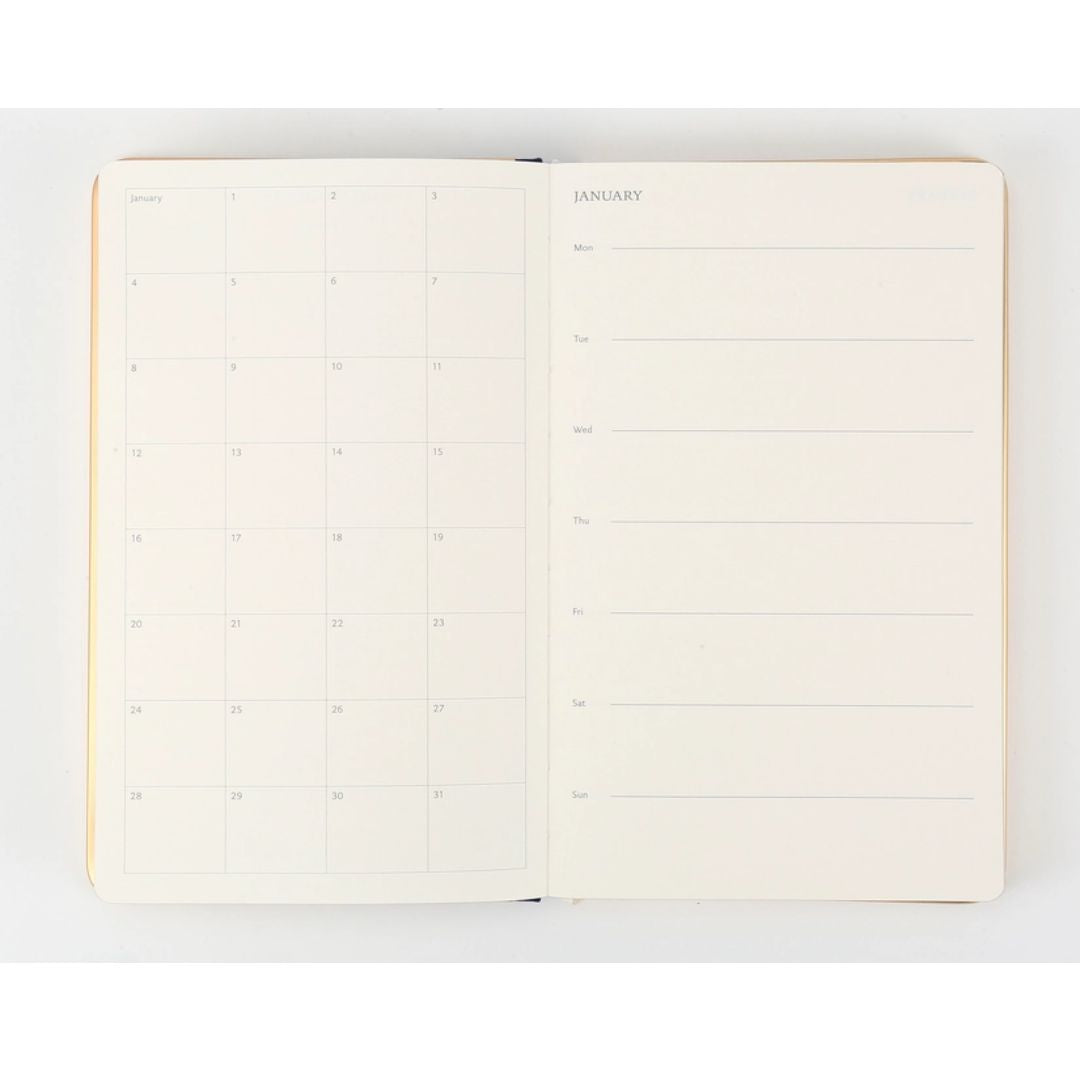 Undated Diary Personal Planner Vegan Cover- Sky Blue - Wordkind