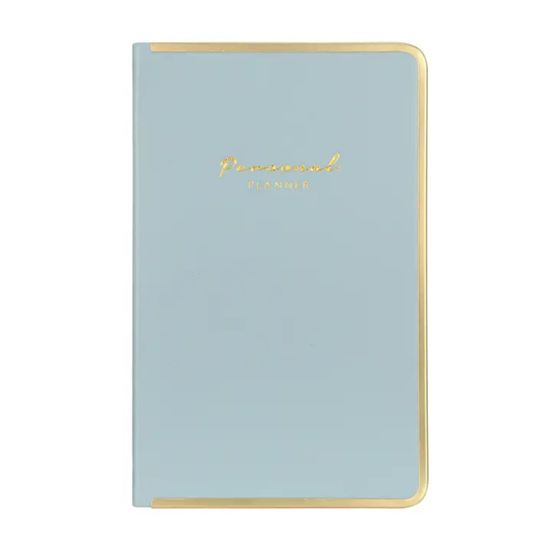 Undated Diary Personal Planner Vegan Cover- Sky Blue - Wordkind