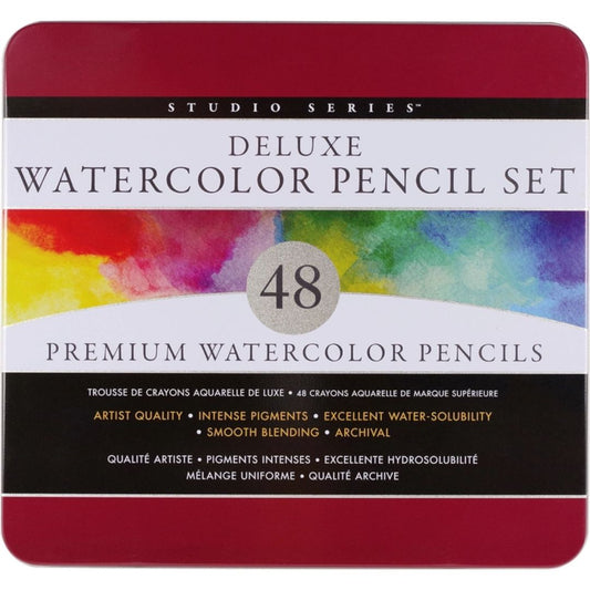 Studio Series Deluxe Watercolour Pencil Set (Set of 48) - Wordkind