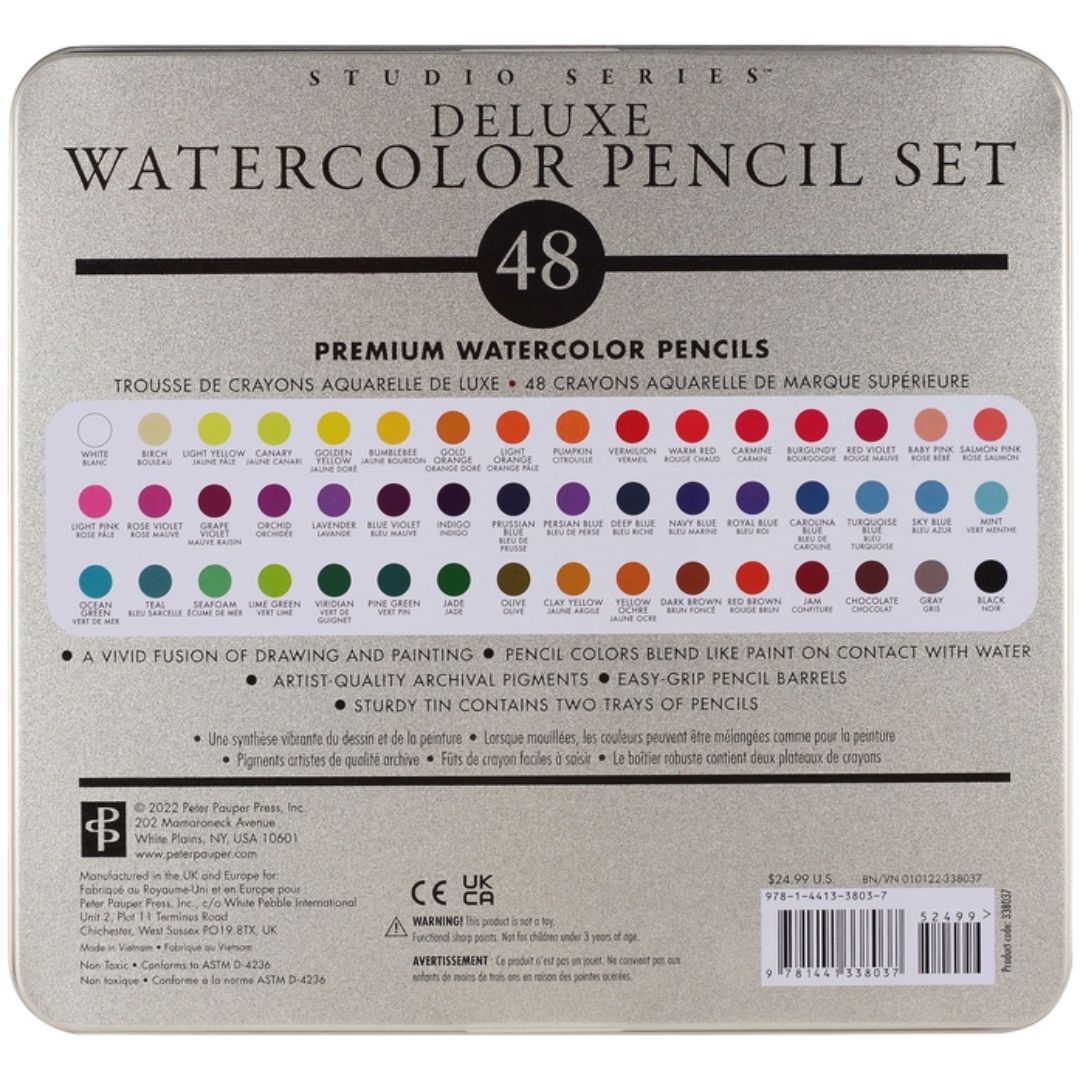 Studio Series Deluxe Watercolour Pencil Set (Set of 48) - Wordkind