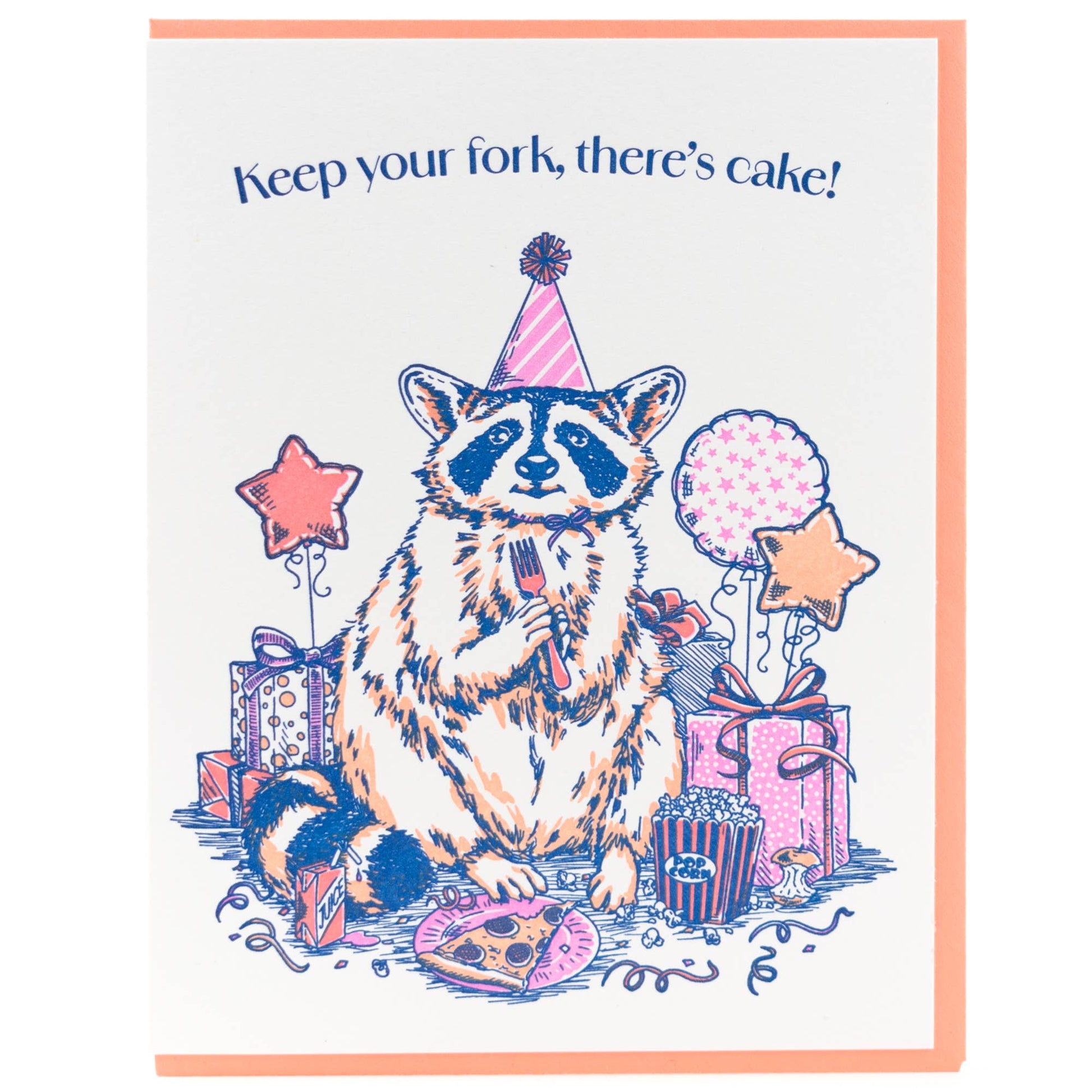 Birthday Raccoon Card - Wordkind Stationery Boutique