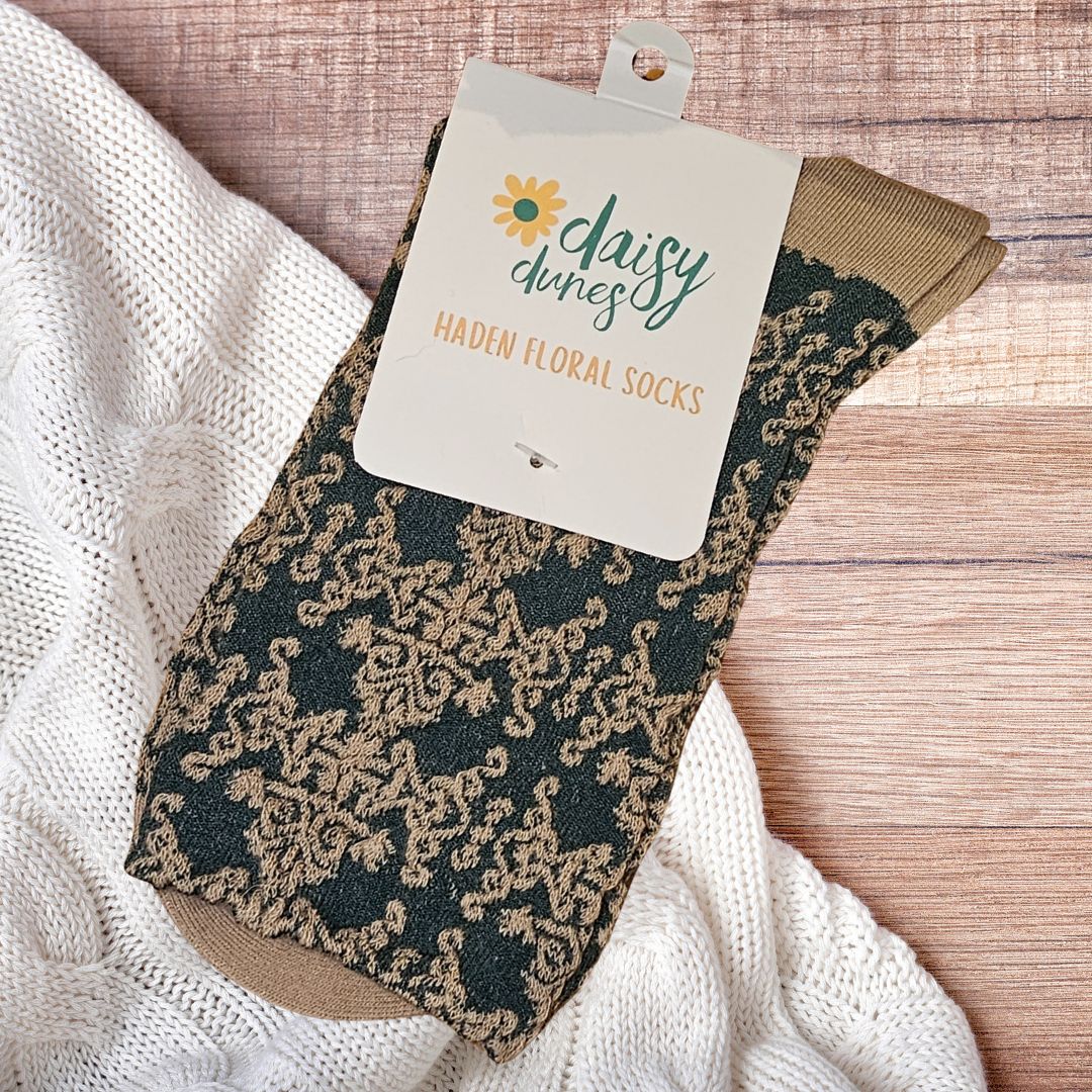 Bohemian Lace Floral Socks | Feminine Touch for Any Outfit - Wordkind Stationery Boutique
