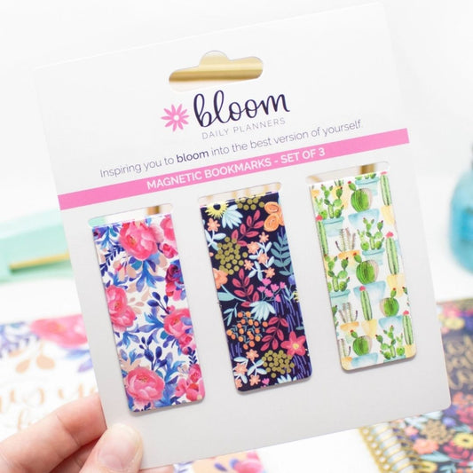 Botanical Magnetic Bookmarks, Set of 3 - Wordkind Stationery Boutique
