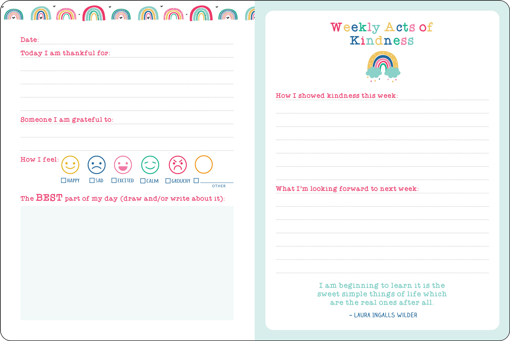 Daily Gratitude Journal for Kids - Wordkind Stationery Boutique